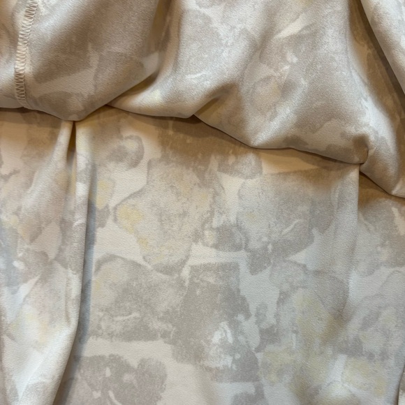 Prologue Ivory Yellow Floral Halter Dress Gray Ladies Small Cottage Girlhood - Picture 8 of 11